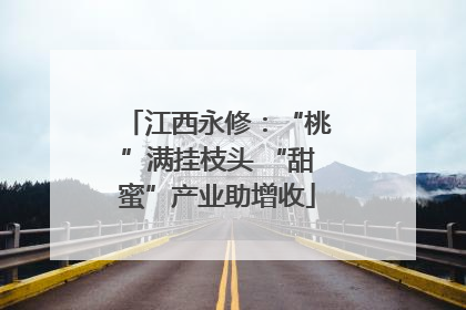 江西永修：“桃”满挂枝头 “甜蜜”产业助增收