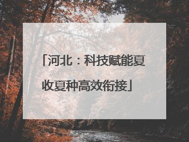 河北：科技赋能夏收夏种高效衔接