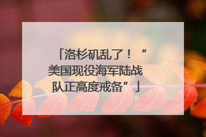 洛杉矶乱了！“美国现役海军陆战队正高度戒备”