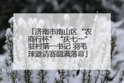 济南市南山区“农商行杯”“庆七一”驻村第一书记 羽毛球邀请赛圆满落幕