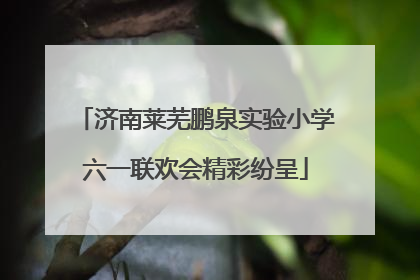 济南莱芜鹏泉实验小学六一联欢会精彩纷呈