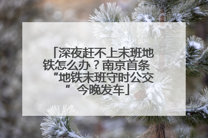 深夜赶不上末班地铁怎么办？南京首条“地铁末班守时公交”今晚发车