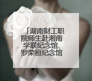 湖南财工职院师生赴湘南学联纪念馆、罗荣桓纪念馆开展社会实践活动