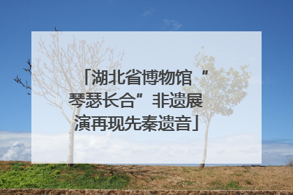 湖北省博物馆“琴瑟长合”非遗展演再现先秦遗音
