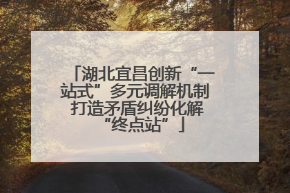 湖北宜昌创新“一站式”多元调解机制 打造矛盾纠纷化解“终点站”