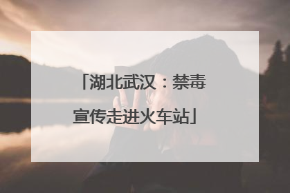 湖北武汉：禁毒宣传走进火车站