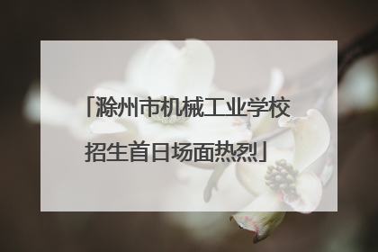 滁州市机械工业学校招生首日场面热烈