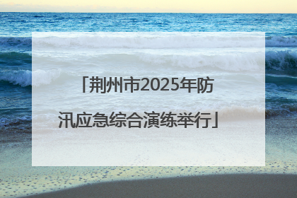 荆州市2025年防汛应急综合演练举行