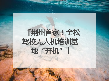 荆州首家！金松驾校无人机培训基地“开机”