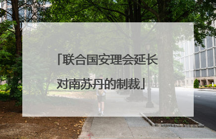 联合国安理会延长对南苏丹的制裁
