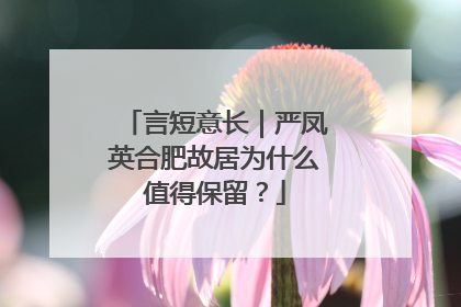 言短意长｜严凤英合肥故居为什么值得保留？