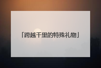 跨越千里的特殊礼物