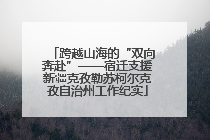 跨越山海的“双向奔赴”——宿迁支援新疆克孜勒苏柯尔克孜自治州工作纪实