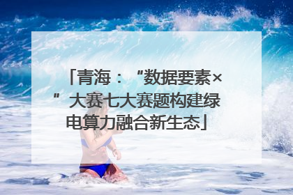 青海：“数据要素×”大赛七大赛题构建绿电算力融合新生态