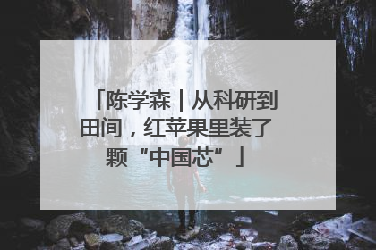 陈学森｜从科研到田间，红苹果里装了颗“中国芯”