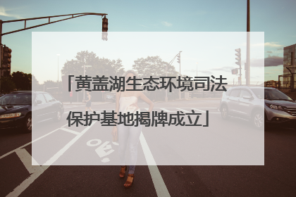 黄盖湖生态环境司法保护基地揭牌成立