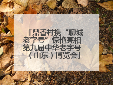 鼎香村携“聊城老字号”惊艳亮相第九届中华老字号（山东）博览会