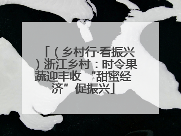 （乡村行·看振兴）浙江乡村：时令果蔬迎丰收 “甜蜜经济”促振兴