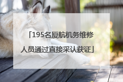 195名厦航机务维修人员通过直接采认获证