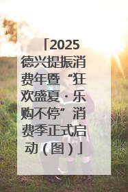 2025德兴提振消费年暨“狂欢盛夏・乐购不停”消费季正式启动（图）