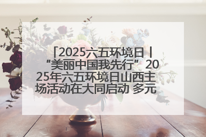 2025六五环境日丨“美丽中国我先行”2025年六五环境日山西主场活动在大同启动 多元形式绘就生态画卷