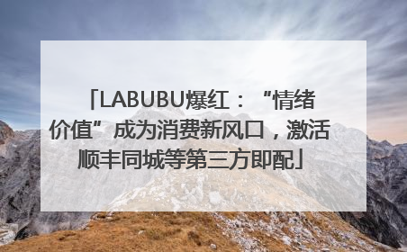 LABUBU爆红：“情绪价值”成为消费新风口，激活顺丰同城等第三方即配